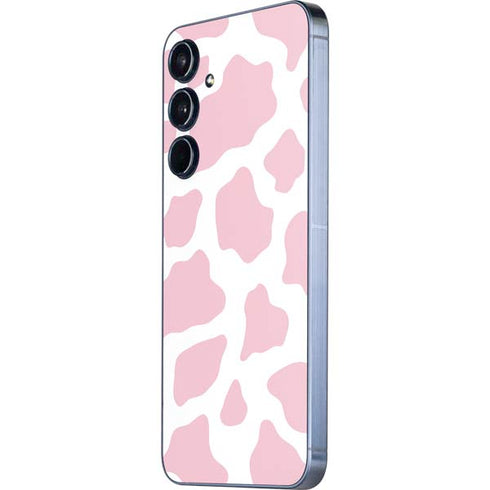 Pink Cow Print Galaxy A35 5G Skin